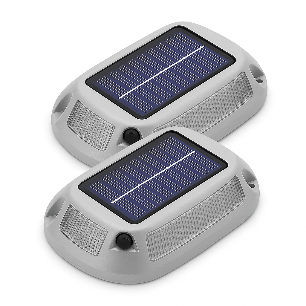 Solar Powered Driveway Lights - 9 Colours in 1 RGB